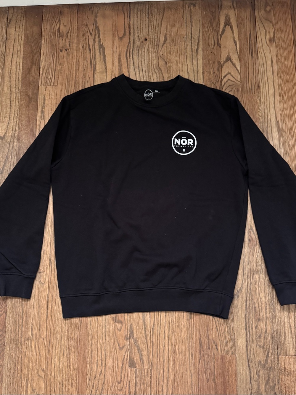 NOR Brand Black Crewneck Sweatshirt unisex Medium